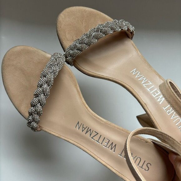 Stuart Weitzman Nearlynude Highshine Sandals - Picture 3 of 5